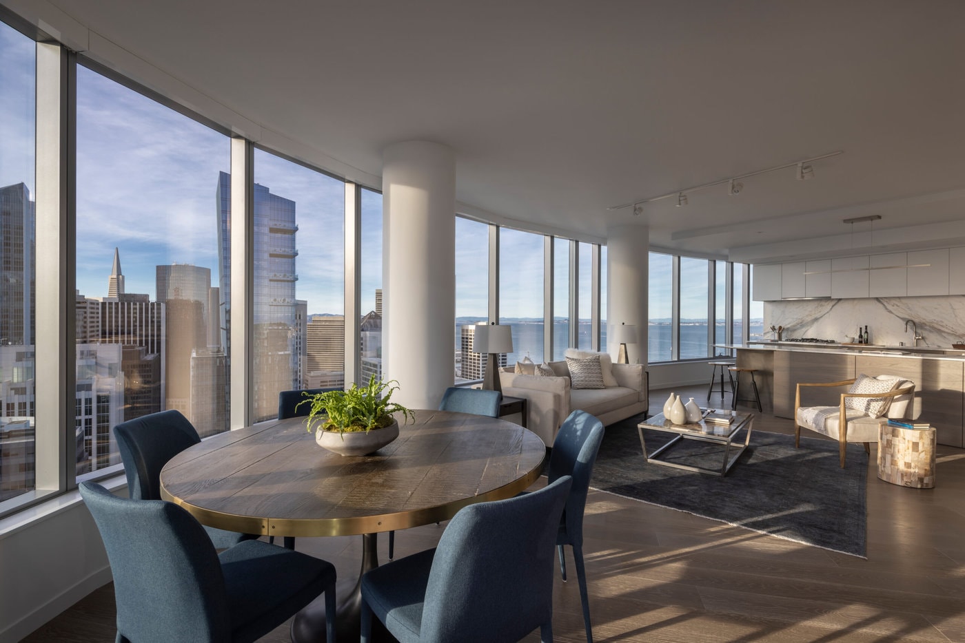 Photo inspiration: Picture Idea: Folsom Street Penthouse Green Couch Home Staging San Francisco