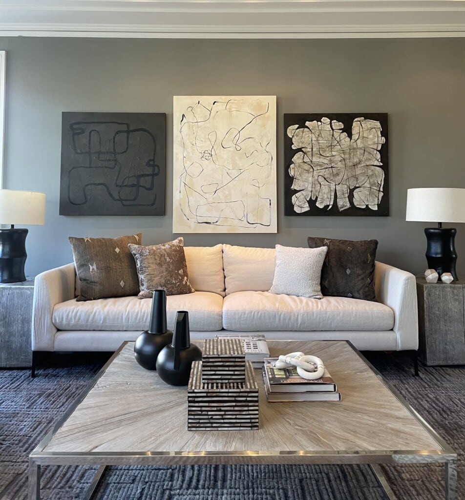 Staging Styles Green Couch