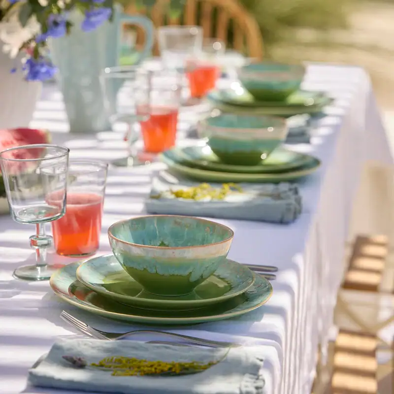6 Coastal Dessert Plates