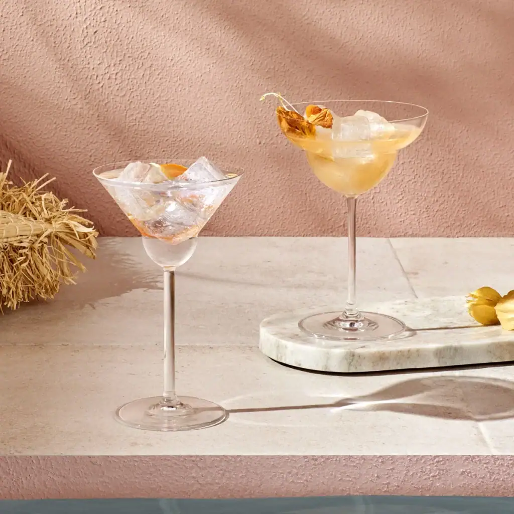Nude Vintage Margarita Glasses