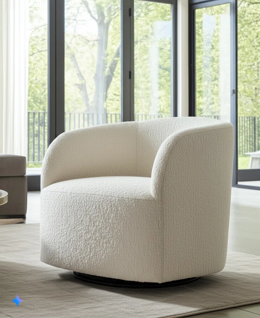 Exhale Swivel Barrel Chair