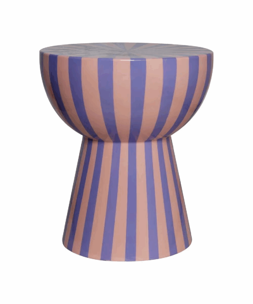 STRIPED END TABLE