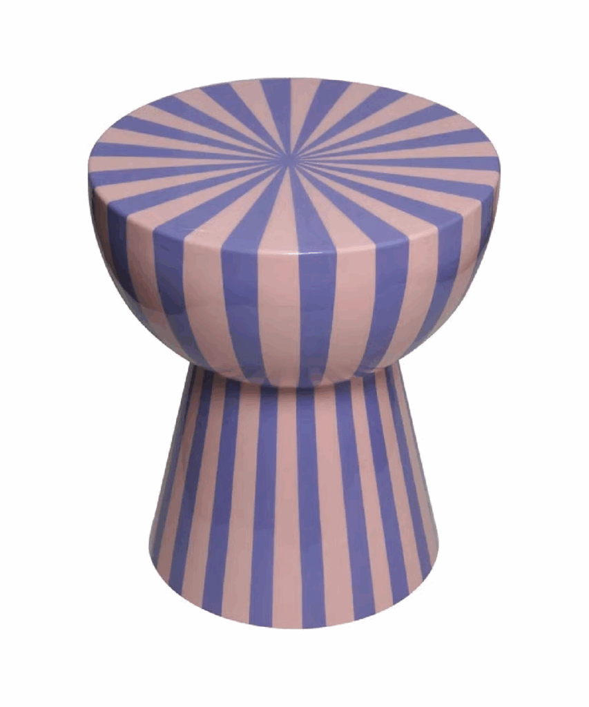 STRIPED END TABLE